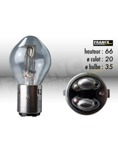 AMPOULE PHARE BA20D 12V25/25W