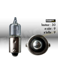 AMPOULE TEMOIN AVEC CULOT BA9S 12V10W