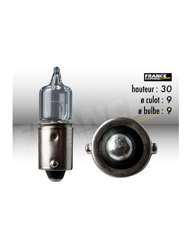 AMPOULE TEMOIN AVEC CULOT BA9S 12V10W