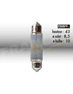 AMPOULE NAVETTE SV8,5 11*40 6V10W