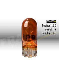 AMPOULE TEMOIN SANS CULOT W2,1x9,5D/W5W-T10 12V5W