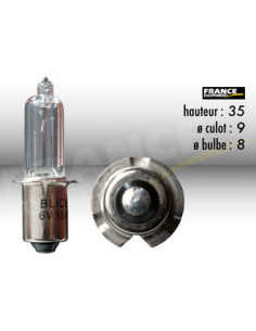 AMPOULE PHARE HALOGENE HS2 PX13,5S 6V15W