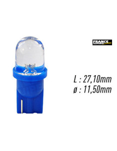 AMPOULE TEMOIN BLEU SANS CULOT W2,1x9,5D/W5W-T10 12V0.29W