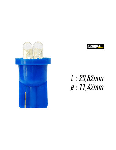 AMPOULE TEMOIN BLEU SANS CULOT W2,1x9,5D/W5W-T10 12V0.96W