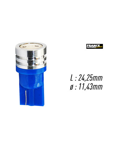 AMPOULE TEMOIN BLEU SANS CULOT W2,1x9,5D/W5W-T10 12V05.W