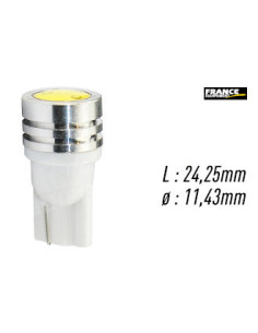 AMPOULE TEMOIN BLANCHE SANS CULOT W2,1x9,5D/W5W-T10 12V0.5W