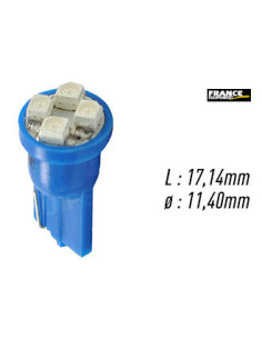 AMPOULE TEMOIN BLEU SANS CULOT W2,1x9,5D/W5W-T10 12V0.32W