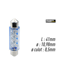 AMPOULE BLEU TYPE S8,5D/C5W 12V0.53W