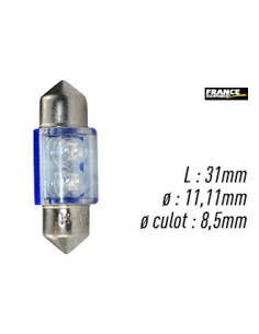AMPOULE BLEU TYPE S8,5D/C5W 12V0.4W