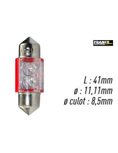 AMPOULE ROUGE TYPE S8,5D/C5W 12V0.4W
