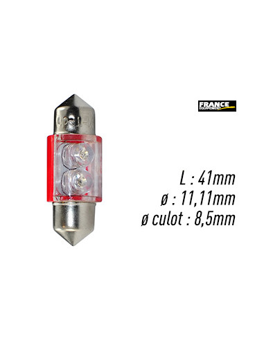 AMPOULE ROUGE TYPE S8,5D/C5W 12V0.4W