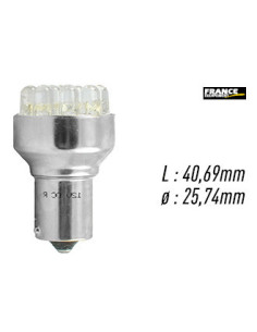 AMPOULE BLANCHE TYPE BA15S 12V1.2W