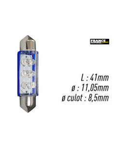 AMPOULE BLEU TYPE S8,5D/C5W 12V0.37W