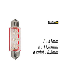 AMPOULE ROUGE TYPE S8,5D/C5W 12V0.37W