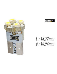 AMPOULE TEMOIN BLANCHE SANS CULOT W2,1x9,5D/W5W-T10 12V0.32W