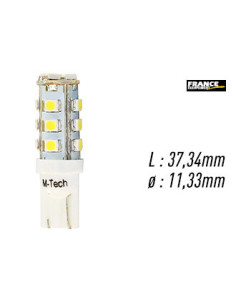 AMPOULE TEMOIN BLANCHE SANS CULOT W2,1x9,5D/W5W-T10 12V1.28W