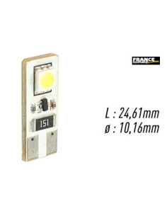 AMPOULE TEMOIN BLANCHE SANS CULOT W2,1x9,5D/W5W-T10 12V0.48W