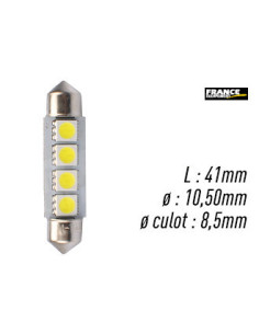 AMPOULE BLANCHE TYPE S8,5D/C5W 12V0.72W
