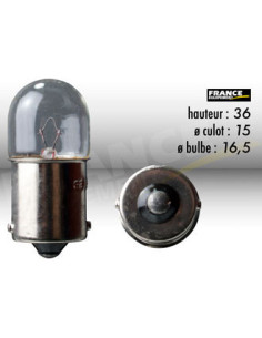 AMPOULE TEMOIN RING BA15S 12V5W