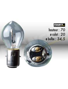 AMPOULE PHARE RING BA20D 12V35/35W