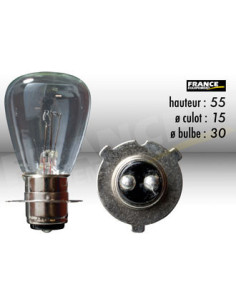 AMPOULE PHARE RING P15D-3 12V45/40W