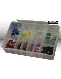 FUSIBLES PLATS / STANDARDS 19x19mm BOITE DE 100 PIECES ASSORTIES