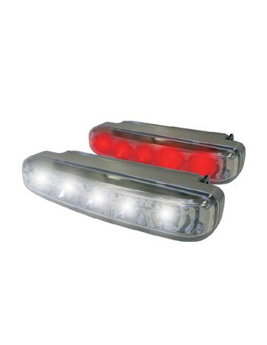 FEUX AVANT/ ARRIERE LEDS (5 LEDS : ROUGE ET BLANC)