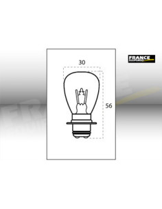 AMPOULE PHARE RING P15D-3 12V35/35W