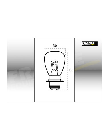 AMPOULE PHARE RING P15D-3 12V35/35W