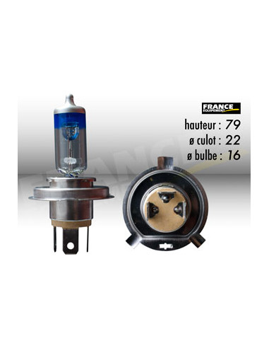 AMPOULE PHARE XENON MAX H4 P43T 12V60/55W