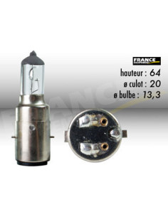 AMPOULE PHARE RING BA20D 12V35/35W