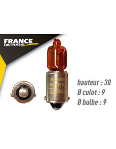 LAMPE TEMOIN / CLIGNOTANT BAX9S 12V6W TYPE H6W