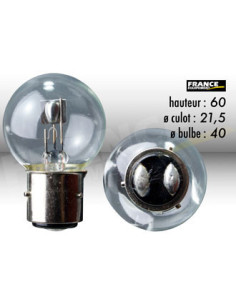 AMPOULE POUR FEU DE CROISEMENT BA21D 12V45/40W