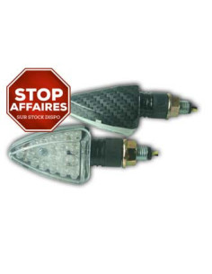 Paire de clignotants, tige courte, ampoule LED.