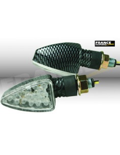 Paire de clignotants, tige courte, ampoule LED.