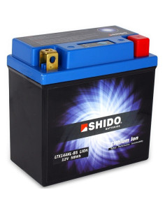 Batterie Lithium Ion SHIDO pour moto LTX14AHL-BS 4 bornes