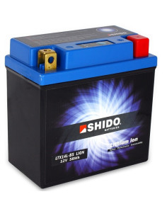 Batterie Lithium Ion SHIDO pour moto LTX14L-BS
