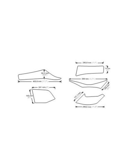 Protège Réservoir HDR  (5 Pièces) pour KTM