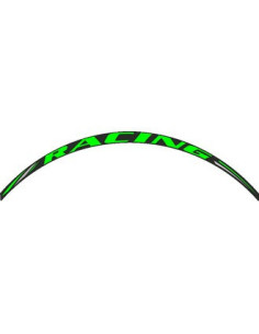 Kit déco de 8 stickers pour Jantes AV + AR  "RACING"  Vert Fluo