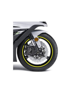 Liseret de Jante Fluorescent "Jaune" avec applicateur