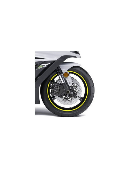 Liseret de Jante Fluorescent "Jaune" avec applicateur