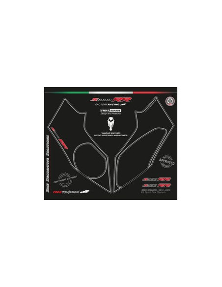 Kit graphique de protection frontale   BMW S1000 RR 2010-2013