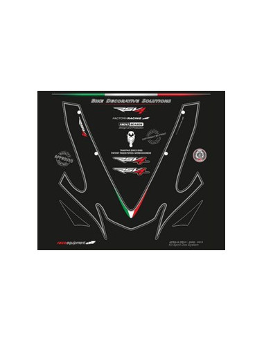 Kit graphique de protection frontale   APRILIA RSV4 2009-2015