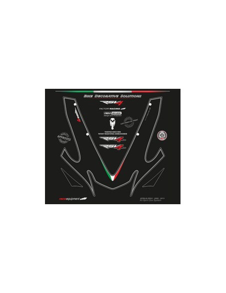 Kit graphique de protection frontale   APRILIA RSV4 2009-2015