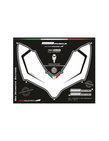 Kit graphique de protection frontale   1199 PANIGALE 2012-2014