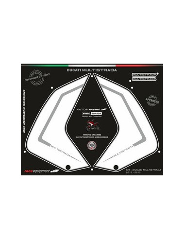 Kit graphique de protection Latérale   MULTISTRADA 2010-2014