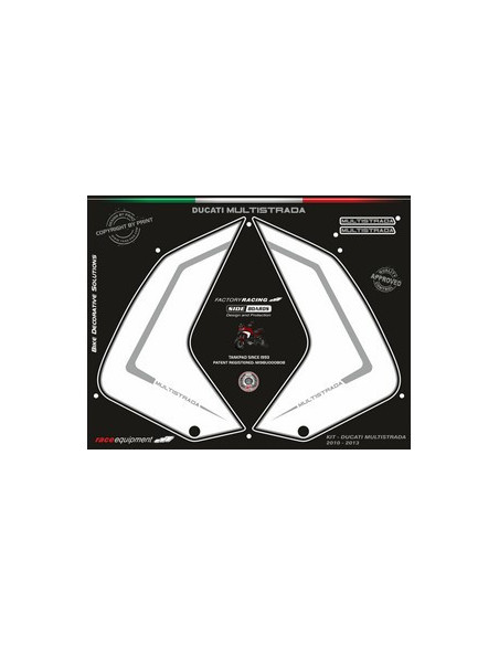Kit graphique de protection Latérale   MULTISTRADA 2010-2014