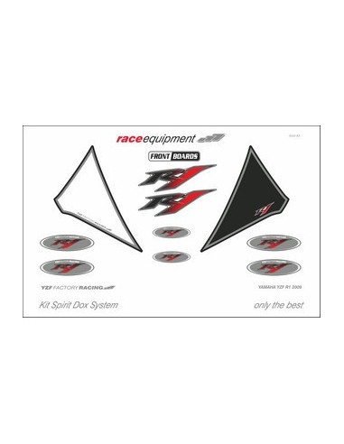 Kit graphique de protection frontale   YZF FACTORY RACING
