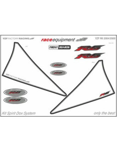 Kit graphique de protection frontale   YZF FACTORY RACING 2