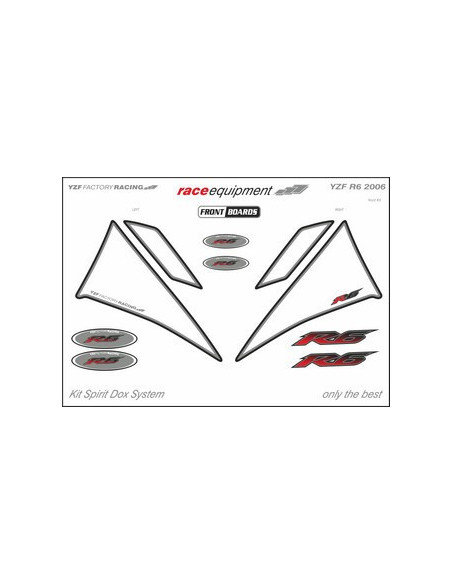Kit graphique de protection frontale   YZF FACTORY RACING